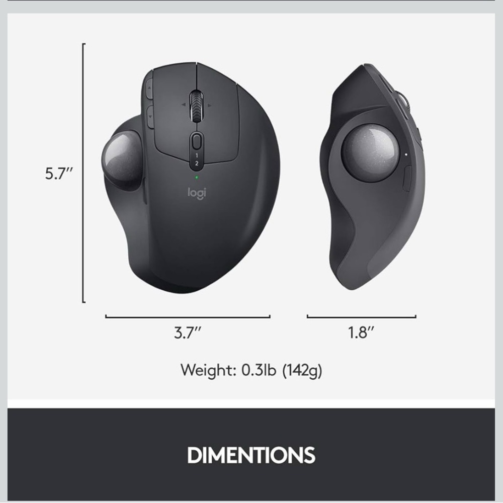 Logitech MX Ergo Wireless Trackball Mouse - BRAND NEW - Picture 5 of 5